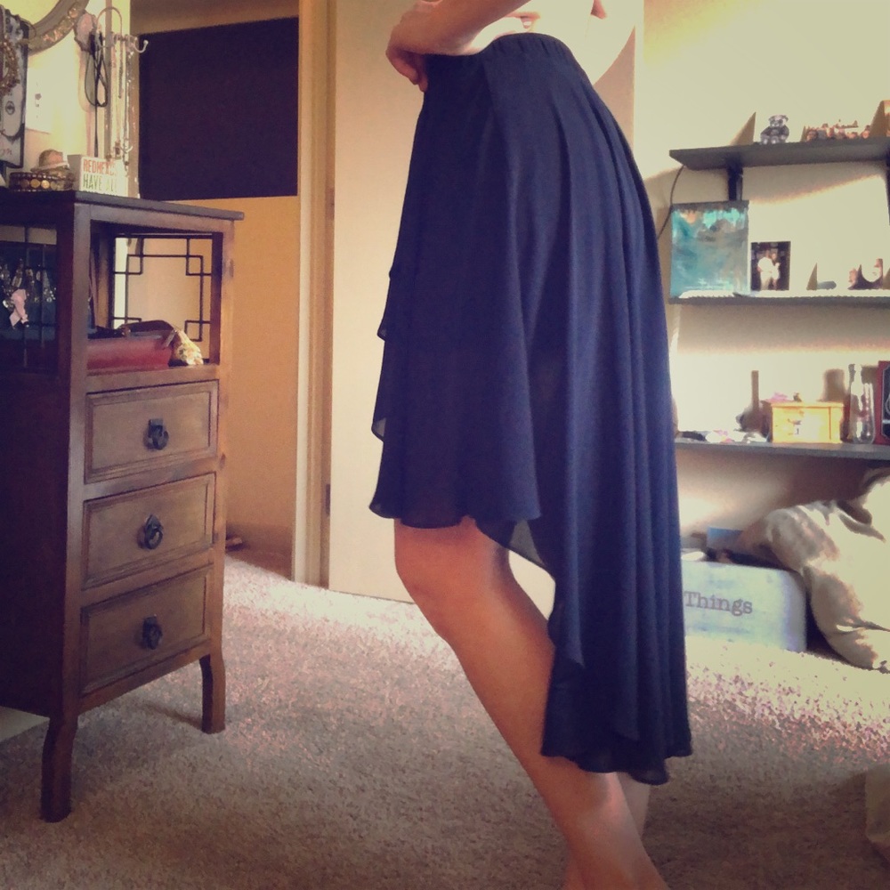 Little high. Little low. High-Low skirt